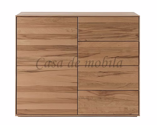 Massivholz Kommode mit Schubladen 100x82x45cm MARIENBURG Kernbuche massiv natur geölt Casa de mobila Goslar