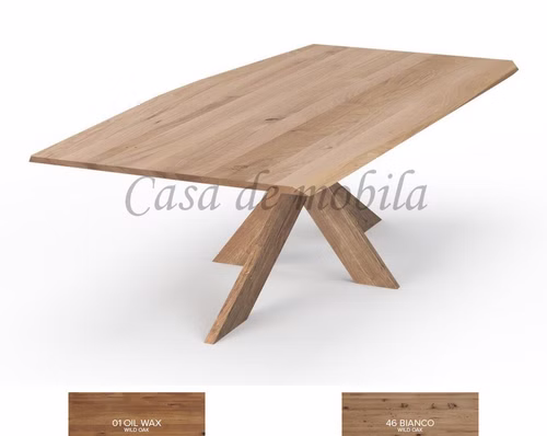 Massivholz Esstisch EXTREME Holzbeine Stern DENVER 180x77x95cm Wildeiche massiv natur geölt Casa de mobila Goslar Massivholz Esstisch EXTREME Holzbeine Stern DENVER 180x77x95cm Wildeiche massiv natur geölt Casa de mobila Goslar