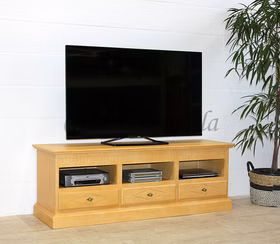 Massivholz Fernsehkommode mit schubladen ROSSIO 162x57x50cm Pinie massiv mediterano honig, 31.210.200-01 Casa de mobila Goslar Massivholz Fernsehkommode mit schubladen ROSSIO 162x57x50cm Pinie massiv mediterano honig, 31.210.200-01 Casa de mobila Goslar