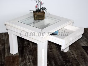 Massivholz Stubentisch mit Glasplatte und Schublade 70x70cm Pinie massiv weiß gebürstet Casa de mobila Goslar Spanische massivholzmöbel Rojas Massivholz Stubentisch mit Glasplatte und Schublade 70x70cm Pinie massiv weiß gebürstet Casa de mobila Goslar Spanische massivholzmöbel Rojas