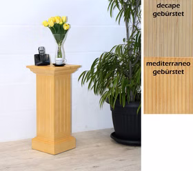 Blumensäule Rossio 32x70x32 cm Pinienholz gebürstet decape sandfarbe mediterano honig Blumensäule Rossio 32x70x32 cm Pinie massiv gebürstet decape sandfarbe mediterano honig Casa de mobila Goslar