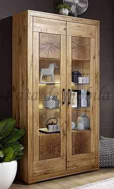 Massivholz Geschirrschrank 2 türig mit Hirnholz Rustikal Wildeiche massiv geölt casademobila Goslar Massivholz Geschirrschrank 2 türig mit Hirnholz Rustikal Wildeiche massiv geölt casademobila Goslar