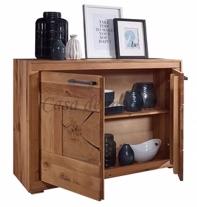 Sideboard 2tuerig Wildeiche geoelt Hirnholz 1033152011 12