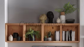 Haengeregal 4teilig Kernbuche natur geoelt Hängeregal 4-teilig MARCO 152x38x20cm Kernbuche massiv Natur geölt parkettverleimt Casa de mobila Goslar