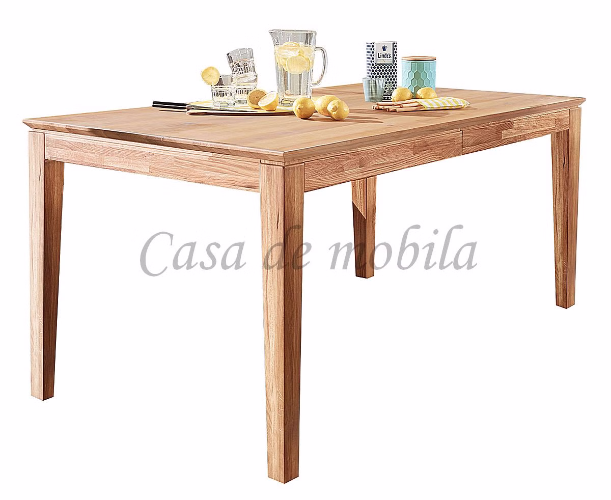 Ausziehtisch 120/180x75x80cm Wildeiche massiv natur geölt kleine ausziehtisch 120/180x75x80cm Wildeiche massiv geölt casademobila