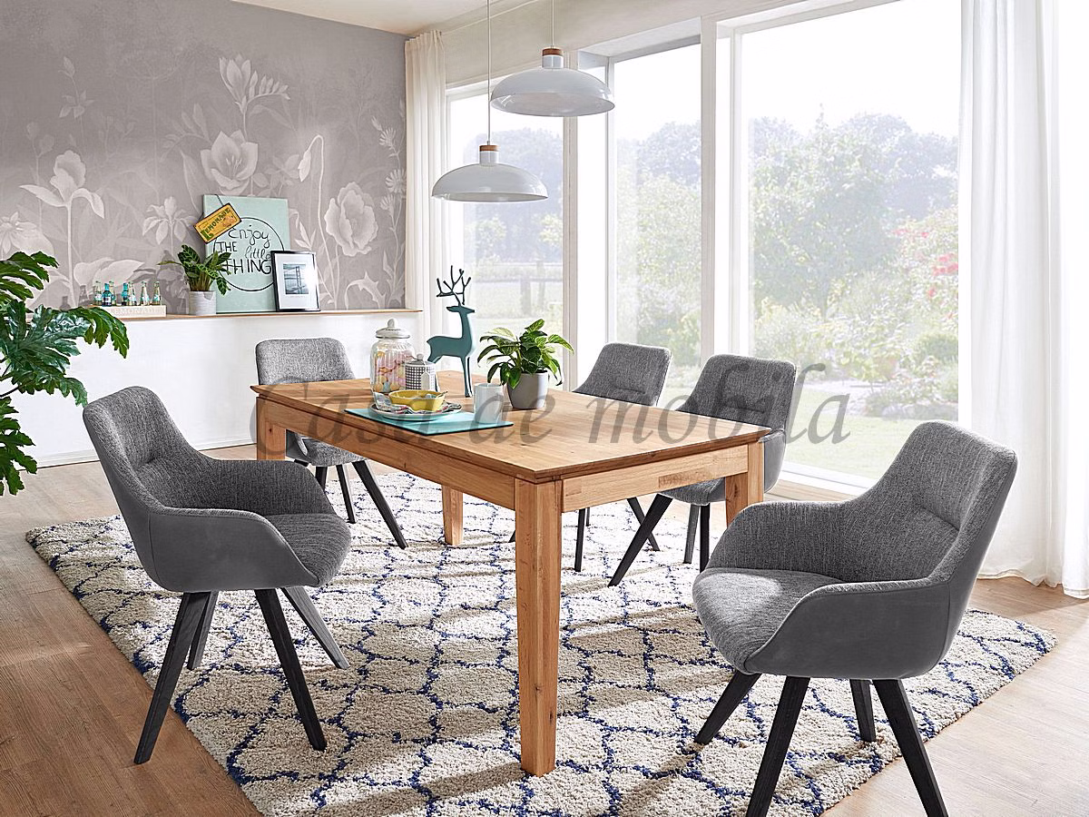 Ausziehtisch 120/180x75x80cm Wildeiche massiv natur geölt Massivholz Tisch klein 120x80cm ausziehbar wildeiche massiv natur geölt casademobila
