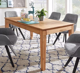Ausziehtisch 120/180x75x80cm Wildeiche massiv natur geölt Massivholz Esstisch klein ausziehbar 120/180x75x80cm wildeiche massiv geölt casademobila