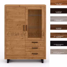 Massivholz Highboard mit schubladen rustikale Eiche Öl-finish lackiert Woodstock bei Casademobila Goslar Massivholz Highboard mit schubladen rustikale Eiche Öl-finish lackiert Woodstock bei Casademobila Goslar