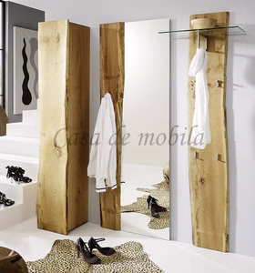 Garderobenpaneel 60x190x32cm WOODLINE Eiche massiv natur geölt von Casademobila Goslar Garderobenpaneel 60x190x32cm WOODLINE Eiche massiv natur geölt von Casademobila Goslar