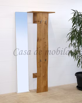 Garderobenpaneel 60x192x32cm WOODLINE Eiche massiv natur geölt von Casademobila Goslar Garderobenpaneel 60x192x32cm WOODLINE Eiche massiv natur geölt von Casademobila Goslar