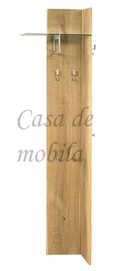 Eck-Garderobenpaneel 50x190x32cm WOODLINE Eiche massiv natur geölt von Casademobila Goslar