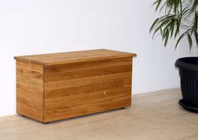 Holztruhe 90x45x36cm WOODLINE Eiche massiv natur geölt von Casademobila Goslar