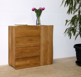 Flurkommode 83x80x38cm WOODLINE Eiche massiv natur geölt von Casademobila Goslar Flurkommode 83x80x38cm WOODLINE Eiche massiv natur geölt von Casademobila Goslar