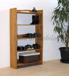 Schuhregal 80x142x30cm WOODLINE Eiche massiv natur geölt von Casademobila Goslar Schuhregal 80x142x30cm WOODLINE Eiche massiv natur geölt von Casademobila Goslar