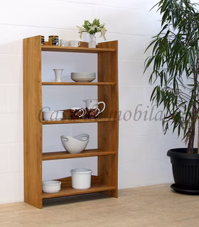 Standregal 80x142x30cm WOODLINE Eiche massiv natur geölt von Casademobila Goslar Standregal 80x142x30cm WOODLINE Eiche massiv natur geölt von Casademobila Goslar