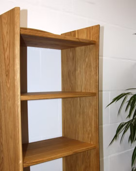 Standregal 50x142x30cm WOODLINE Eiche massiv natur geölt von Casademobila Goslar Standregal 50x142x30cm WOODLINE Eiche massiv natur geölt von Casademobila Goslar