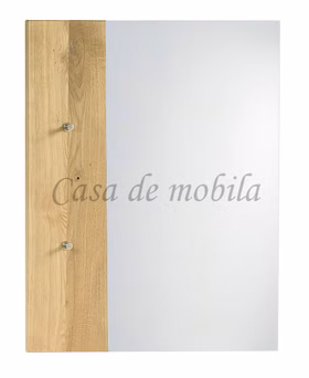 Garderobenspiegel 70x90x8cm WOODLINE Eiche massiv natur geölt von Casademobila Goslar