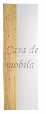 Massivholz Hängegarderobe mit spiegel 70x190x8cm WOODLINE Eiche massiv natur geölt von Casademobila Goslar