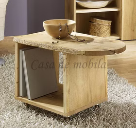 Rollwagen 69x45x46cm WOODLINE Eiche massiv natur geölt von Casademobila Goslar Rollwagen 69x45x46cm WOODLINE Eiche massiv natur geölt von Casademobila Goslar