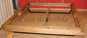 Holzbett mit Metallkufen 140x200 BE-0582 Wildeiche massiv natur geölt von Casademobila Goslar Holzbett mit Metallkufen 140x200 BE-0582 Wildeiche massiv natur geölt von Casademobila Goslar