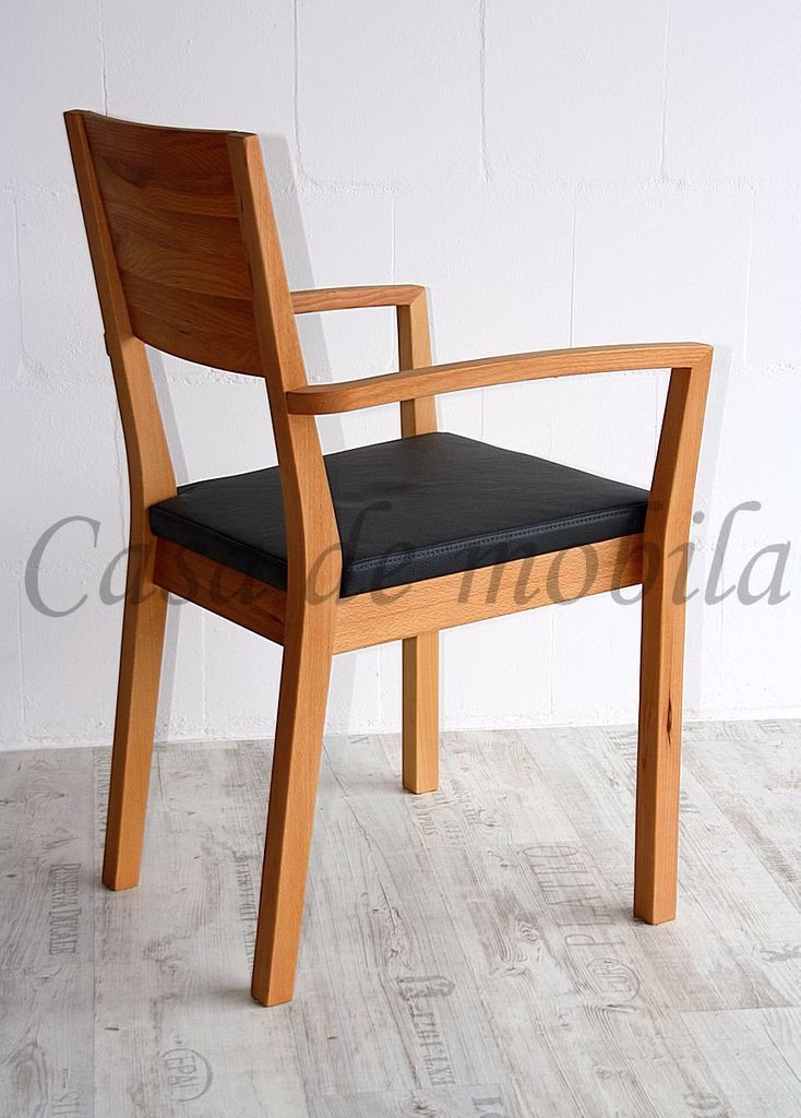 Vollholz Lederstuhl Armlehnstuhl SILENT 1 Lederstuhl Massivholz geölt Lederpolster Linea Wimmer casademobila Vollholz Lederstuhl Armlehnstuhl SILENT 1 Lederstuhl Massivholz geölt Lederpolster Linea Wimmer casademobila