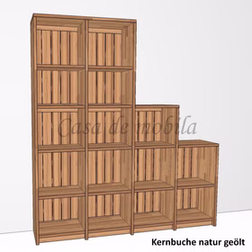 Massivholz Regal Stufenregal 181x199x33cm CONTRA kernbuche massiv natur geölt von Casademobila Goslar Massivholz Regal Stufenregal 181x199x33cm CONTRA kernbuche massiv natur geölt von Casademobila Goslar