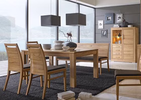 Massivholz Esstisch 190x76x95cm CASERA Naturholz geölt von Casademobila Goslar