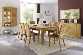 Massivholz Ausziehtisch klein Casera 130/190x95cm eiche massiv natur oder Bianco geölt casa de mobila Goslar Massivholz Ausziehtisch klein Casera 130/190x95cm eiche massiv natur oder Bianco geölt casa de mobila Goslar