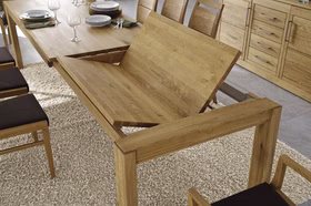 Massivholz tisch ausziehbar klein Casera 130/190x95cm eiche massiv natur geölt casa de mobila Goslar Massivholz tisch ausziehbar klein Casera 130/190x95cm eiche massiv natur geölt casa de mobila Goslar