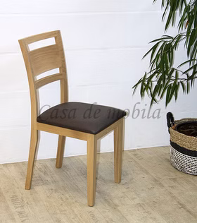 Stuhl Holzstühle mit Ledersitz braun LARA Wildeiche Bianco geölt Casademobila Goslar Stuhl Holzstühle mit Ledersitz braun LARA Wildeiche Bianco geölt Casademobila Goslar