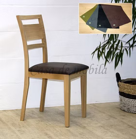 Esszimmerstuhl Stühle mit Ledersitzfläche LARA Eiche Bianco geölt lackiert Leder braun Casademobila Goslar Esszimmerstuhl Stühle mit Ledersitzfläche LARA Eiche Bianco geölt lackiert Leder braun Casademobila Goslar