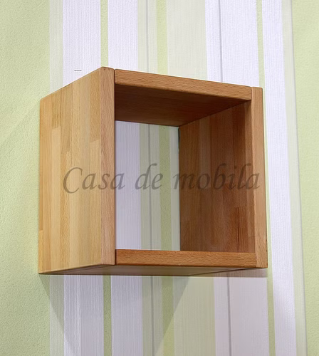 Massivholz Hängewürfel PORTLAND 25x25x20cm Kernbuche massiv natur geölt von Casademobila Goslar