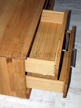 Massivholz Schubladenkommode CASERA 140x47x60cm Kernbuche, Wildeiche natur oder Bianco geölt Casa de mobila Massivholz Schubladenkommode CASERA 140x47x60cm Kernbuche, Wildeiche natur oder Bianco geölt Casa de mobila