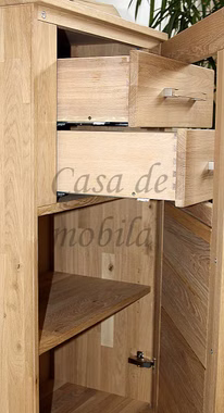 CASERA schubladen gezinkt Kernbuche, Asteiche massiv natur oder Bianco geölt Wimmer Casa de mobila