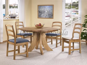 Massivholz Esszimmertisch rund ausziehbar SILKE 120/165/210x74x120cm Wildeiche massiv natur geölt Casademobila Goslar Massivholz Esszimmertisch rund ausziehbar SILKE 120/165/210x74x120cm Wildeiche massiv natur geölt Casademobila Goslar