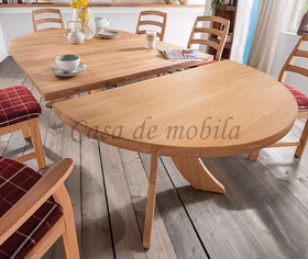 ausziehbar runder esstisch SILKE 120/165/210x74x120cm eiche massiv natur geölt Casademobila Goslar ausziehbar runder esstisch SILKE 120/165/210x74x120cm eiche massiv natur geölt Casademobila Goslar
