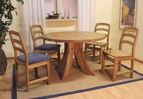 Massivholz Ausziehtisch rund SILKE 120/165/210x74x120cm eiche massiv natur geölt Casademobila Goslar Massivholz Ausziehtisch rund SILKE 120/165/210x74x120cm eiche massiv natur geölt Casademobila Goslar