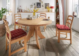 Massivholz tisch rund ausziehbar 105/150/195x74x105cm SILKE Wildeiche massiv natur geölt Casademobila Goslar Massivholz tisch rund ausziehbar 105/150/195x74x105cm SILKE Wildeiche massiv natur geölt Casademobila Goslar