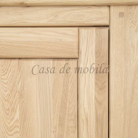 Geschirrschrank links 104x206x47cm LOFT Eiche massiv natur geölt von Casademobila Goslar