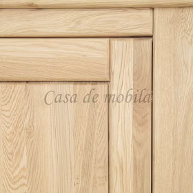 Geschirrschrank rechts 104x206x47cm LOFT Eiche massiv natur geölt von Casademobila Goslar