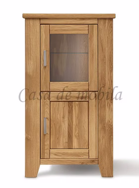 Massivholz geschirrvitrine Klein rechts LOFT 80x139x47cm Eiche massiv natur geölt Casa de mobila Goslar Massivholz geschirrvitrine Klein rechts LOFT 80x139x47cm Eiche massiv natur geölt Casa de mobila Goslar