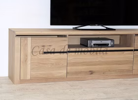 Massivholz TV-Lowboard mit Schublade Breit 219x62x40cm HORIZONT geölt von Casademobila Goslar Massivholz TV-Lowboard mit Schublade Breit 219x62x40cm HORIZONT geölt von Casademobila Goslar