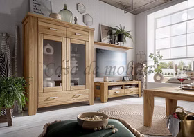 Massivholz TV-möbel Klein LOFT 120x45x45cm Eiche massiv natur geölt Casa de mobila Goslar Massivholz TV-möbel Klein LOFT 120x45x45cm Eiche massiv natur geölt Casa de mobila Goslar