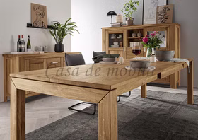 Esstisch 140x75x90cm TAMPA Eiche massiv natur geölt Massivholz tisch ausziehbar TAMPA 140x75x90cm Eiche massiv natur geölt Casa de mobila Goslar