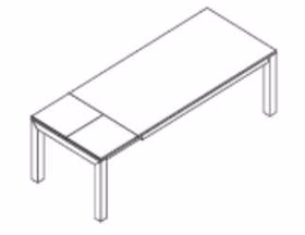 Esstisch 160x75x90cm TAMPA Eiche massiv natur geölt von Casademobila Goslar