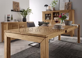 Küchentisch ausziehbar TAMPA 180x75x90cm Eiche massiv natur geölt Massivholz Küchentisch ausziehbar TAMPA 180x75x90cm Eiche massiv natur geölt Casa de mobila