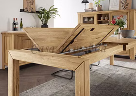 Ausziehtisch TAMPA 180x75x90cm Eiche massiv natur geölt Massivholz Ausziehtisch TAMPA 180x75x90cm Eiche massiv natur geölt Casa de mobila