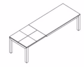 Esstisch 180x75x90cm TAMPA Eiche massiv natur geölt von Casademobila Goslar