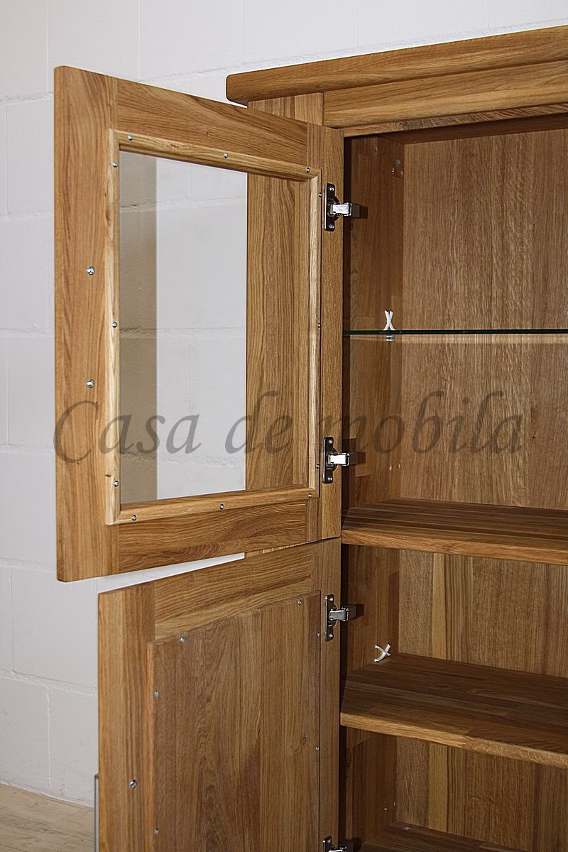 Wohnwand Komplett Set 4teilig LOFT Eiche massiv natur geölt von Casademobila Goslar Wohnwand Komplett Set 4teilig LOFT Eiche massiv natur geölt von Casademobila Goslar