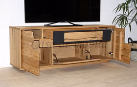 Lowboard 153x57x40cm FLORENZ Wildeiche massiv Roheffekt geölt Design von Casademobila Goslar Lowboard 153x57x40cm FLORENZ Wildeiche massiv Roheffekt geölt Design von Casademobila Goslar